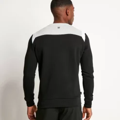 Cut And Sew Sweatshirt – Black/Titanium Grey/White