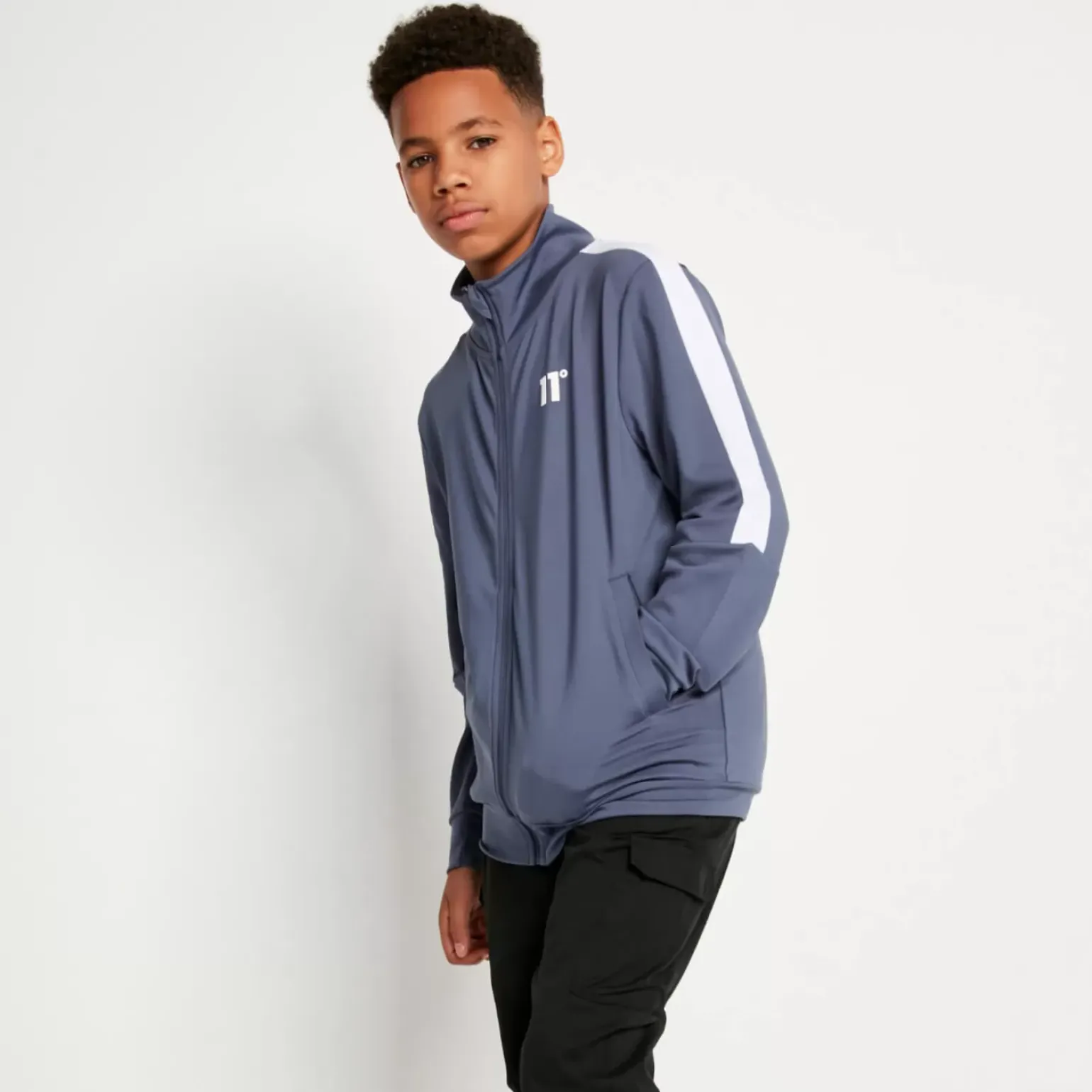 Cut And Sew Tracksuit – Twister Grey/White