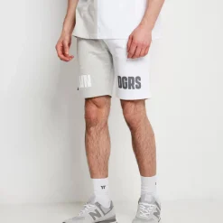 Duo Shorts – White / Grey Marl