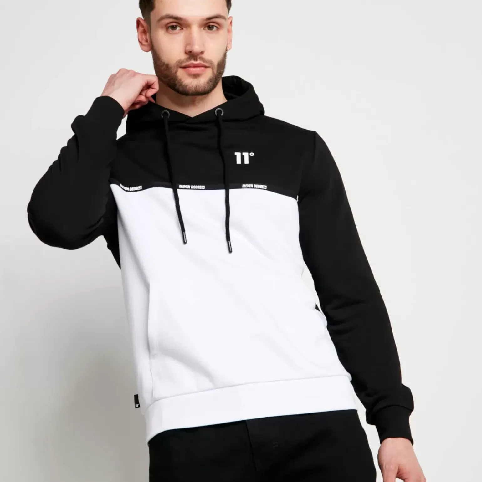 Energy Hoodie – Black/ White