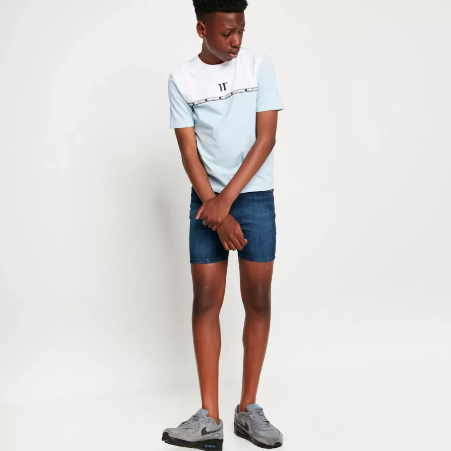 Energy T-Shirt – Powder Blue / White