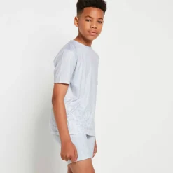 Fade Print Poly Short – Vapour Grey