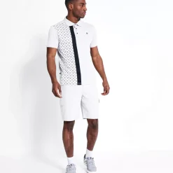 Golf Polo Shirt – Vapour Grey/ White/ Black