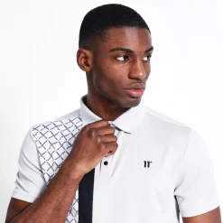 Golf Polo Shirt – Vapour Grey/ White/ Black