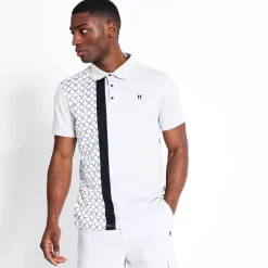 Golf Polo Shirt – Vapour Grey/ White/ Black