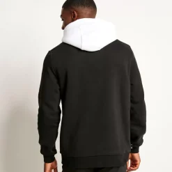 Oversized Pullover Hoodie – Black/White