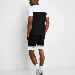Play Hard Shorts – Black / White / Shadow Grey