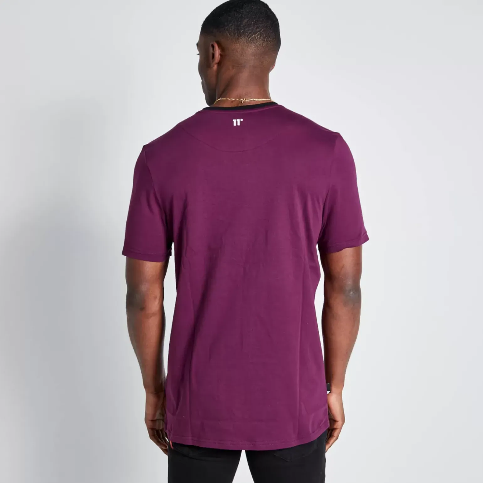 Tall Cut And Sew Short Sleeve T-Shirt – Plum Purple/Black/Limeade
